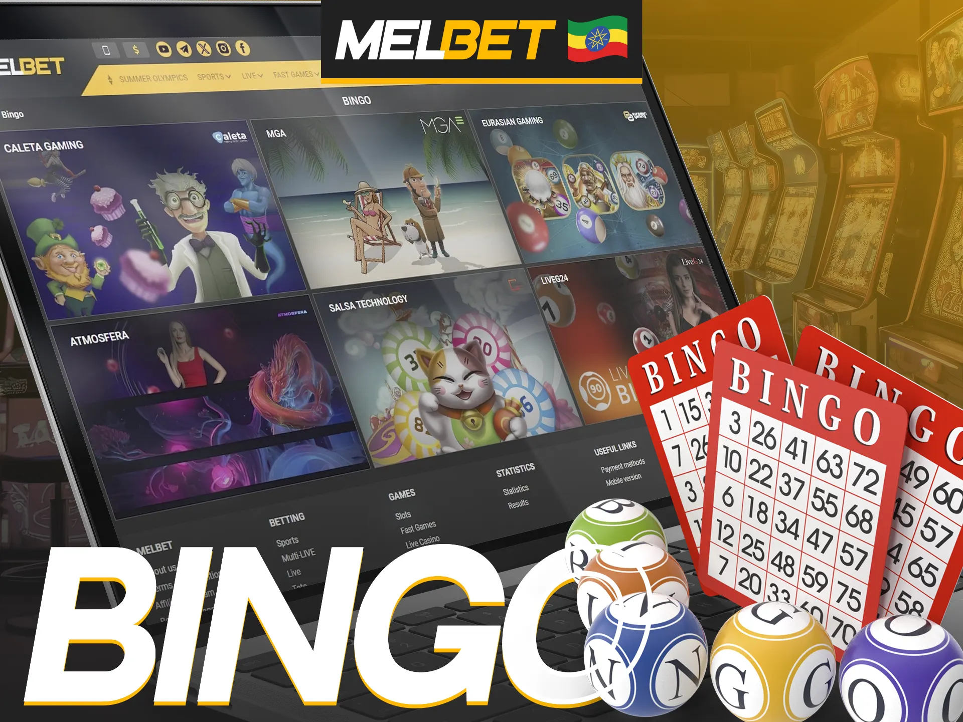 Play bingo at Melbet and win.