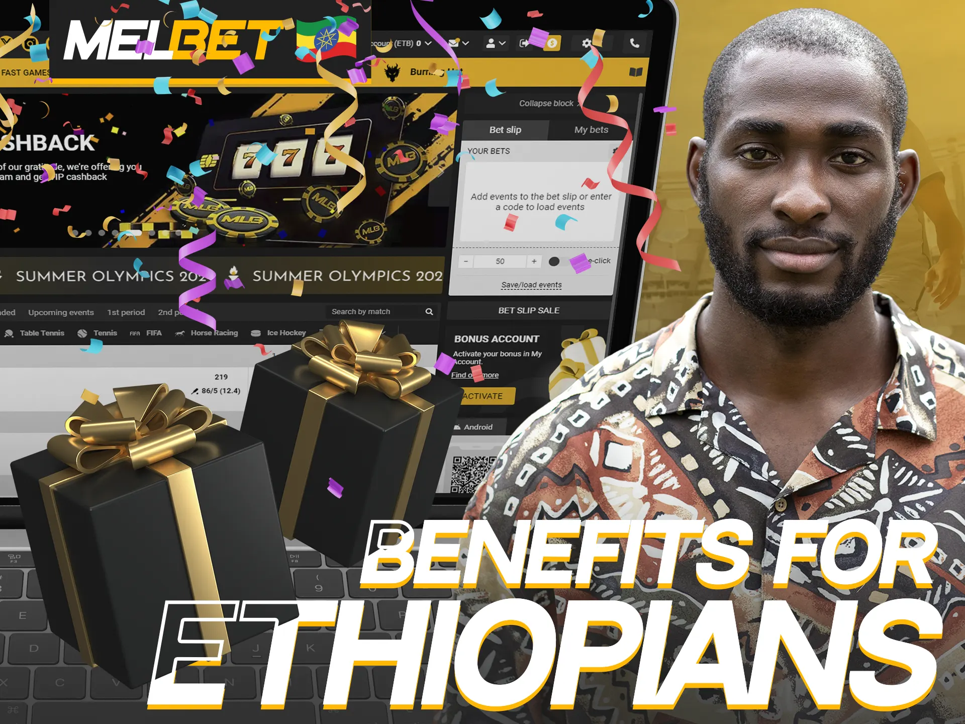 Ethiopian users can look forward to these benefits at Melbet.