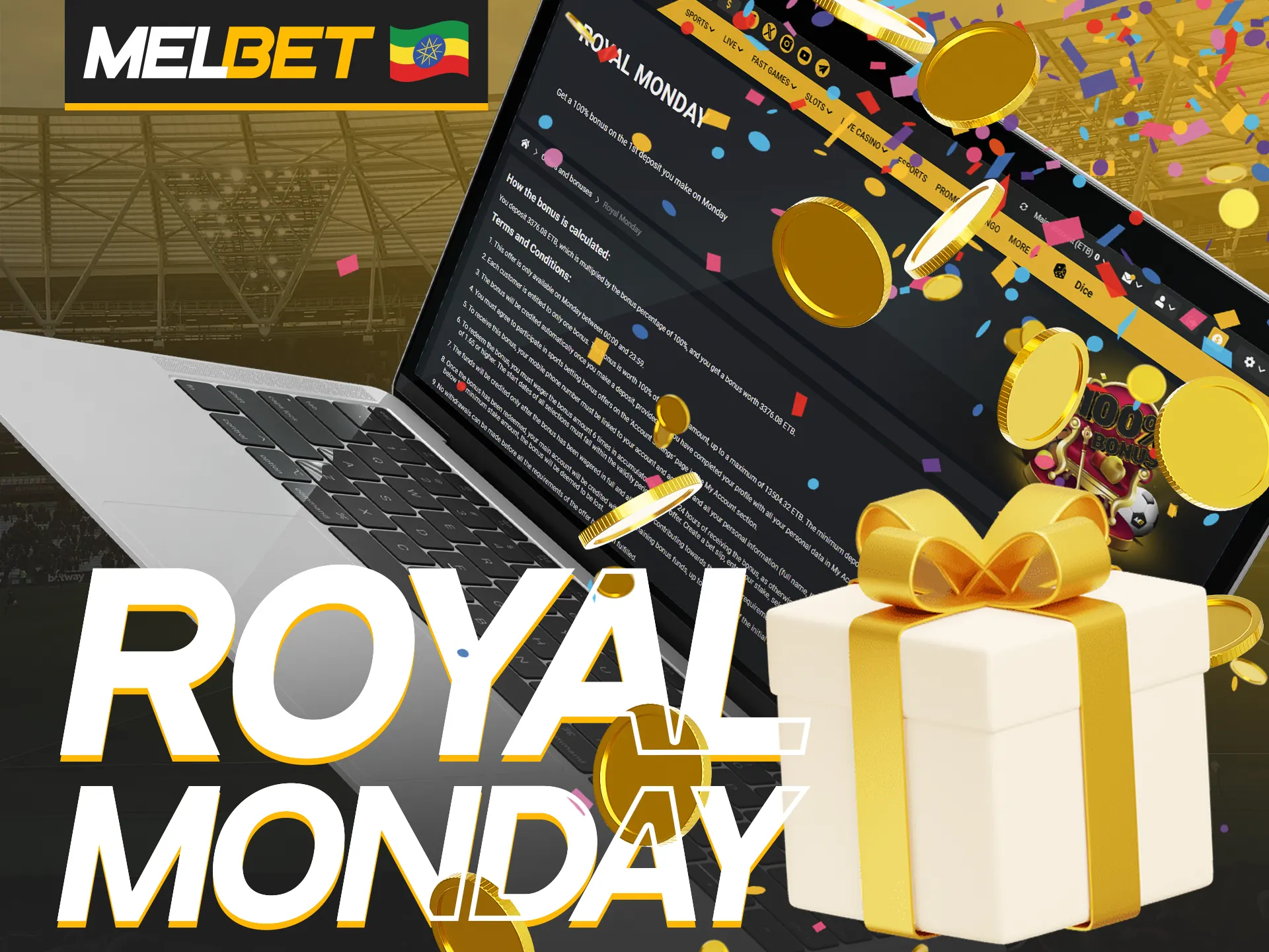 Get your bonus by depositing money at Mostbet on Monday.