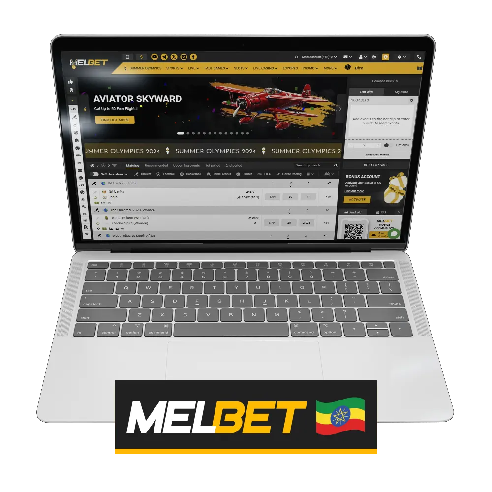 Melbet Casino and sports betting available in Ethiopia.