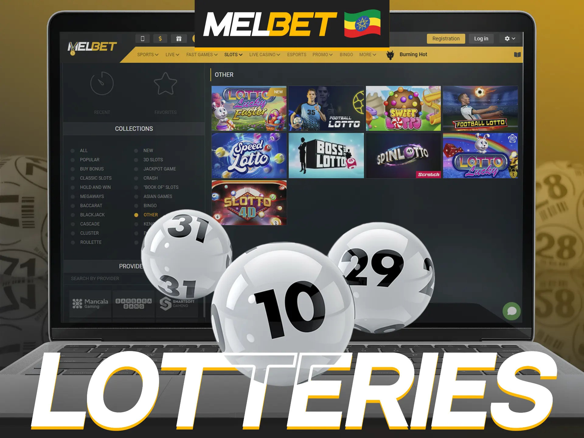 Try your luck in Melbet online lotteries.