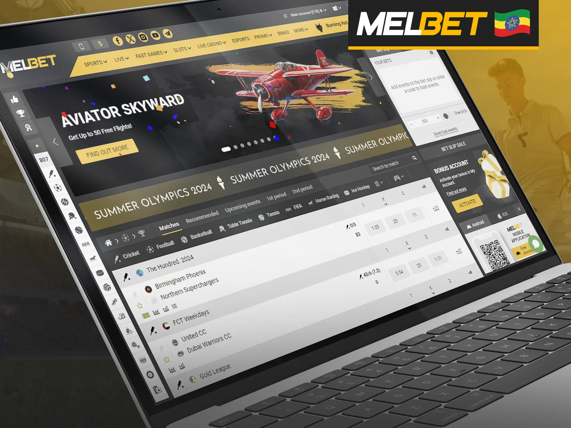 Make sure you are using the official Melbet site.