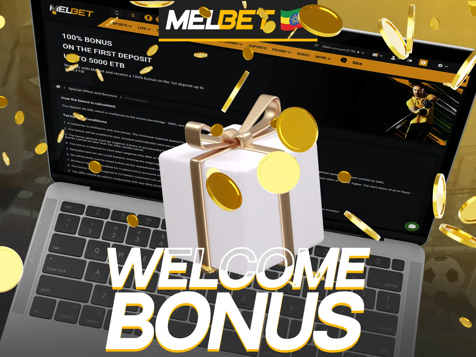 Receive your Melbet welcome bonus upon registration.