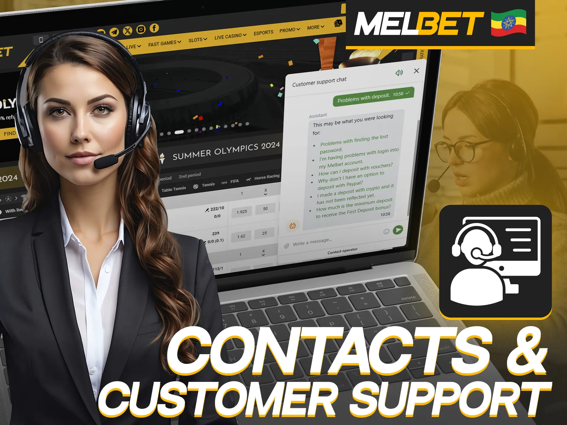 Contact Melbet customer support in any way convenient for you.