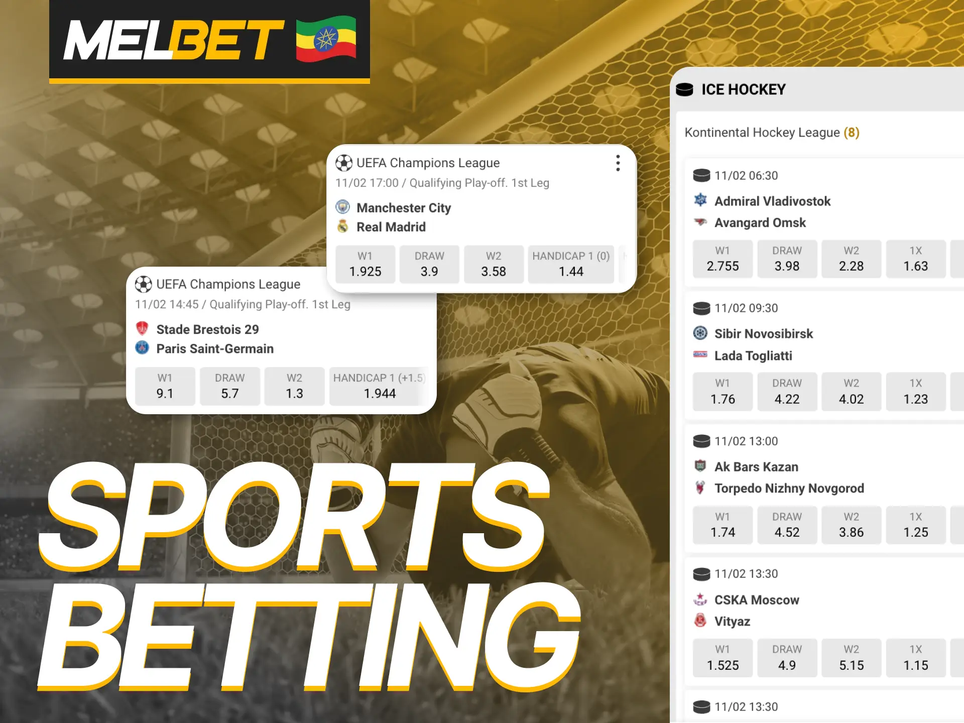 Bet on sports anywhere with the Melbet mobile app.