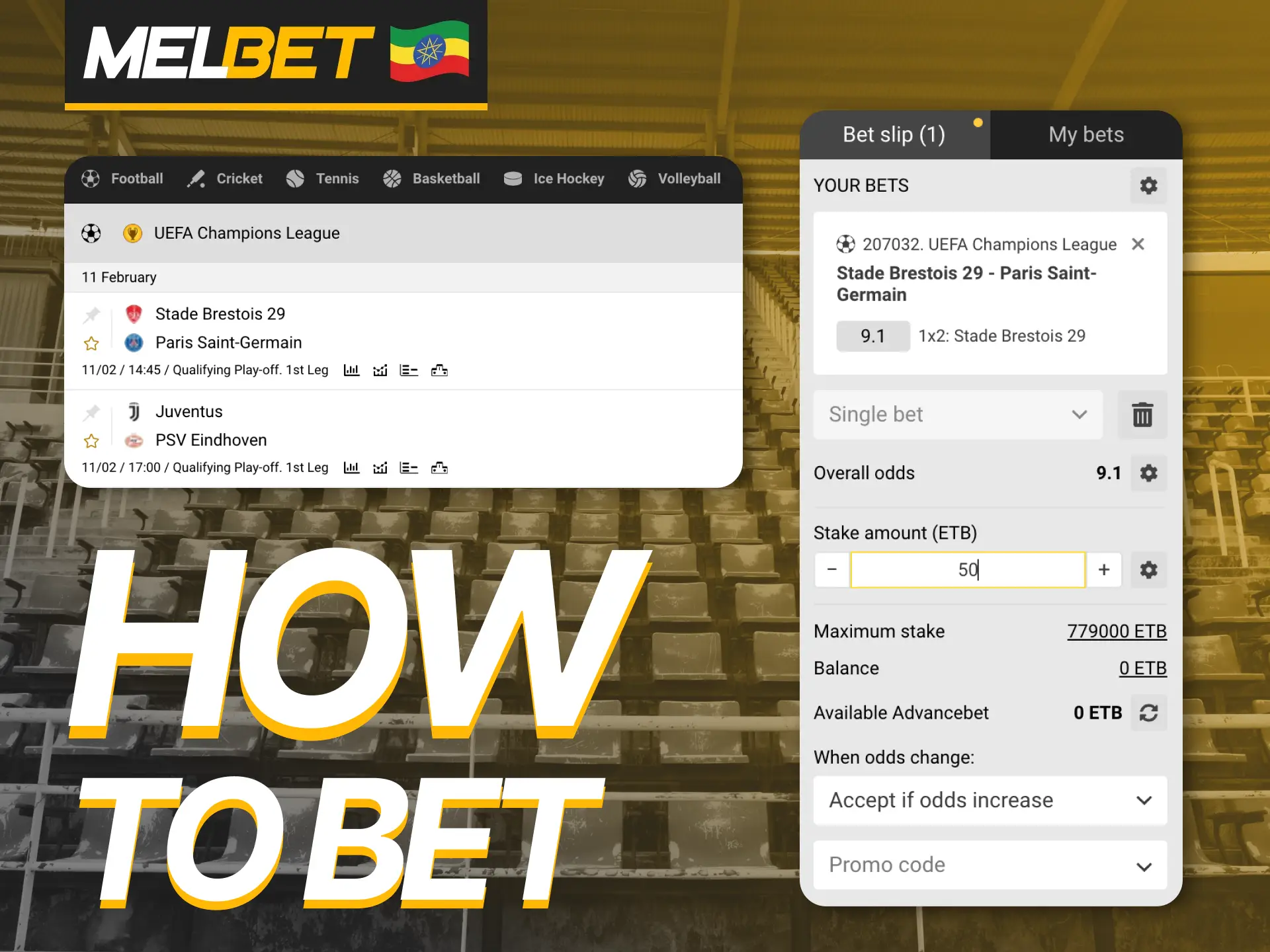 Follow these steps to bet on sports with Melbet.