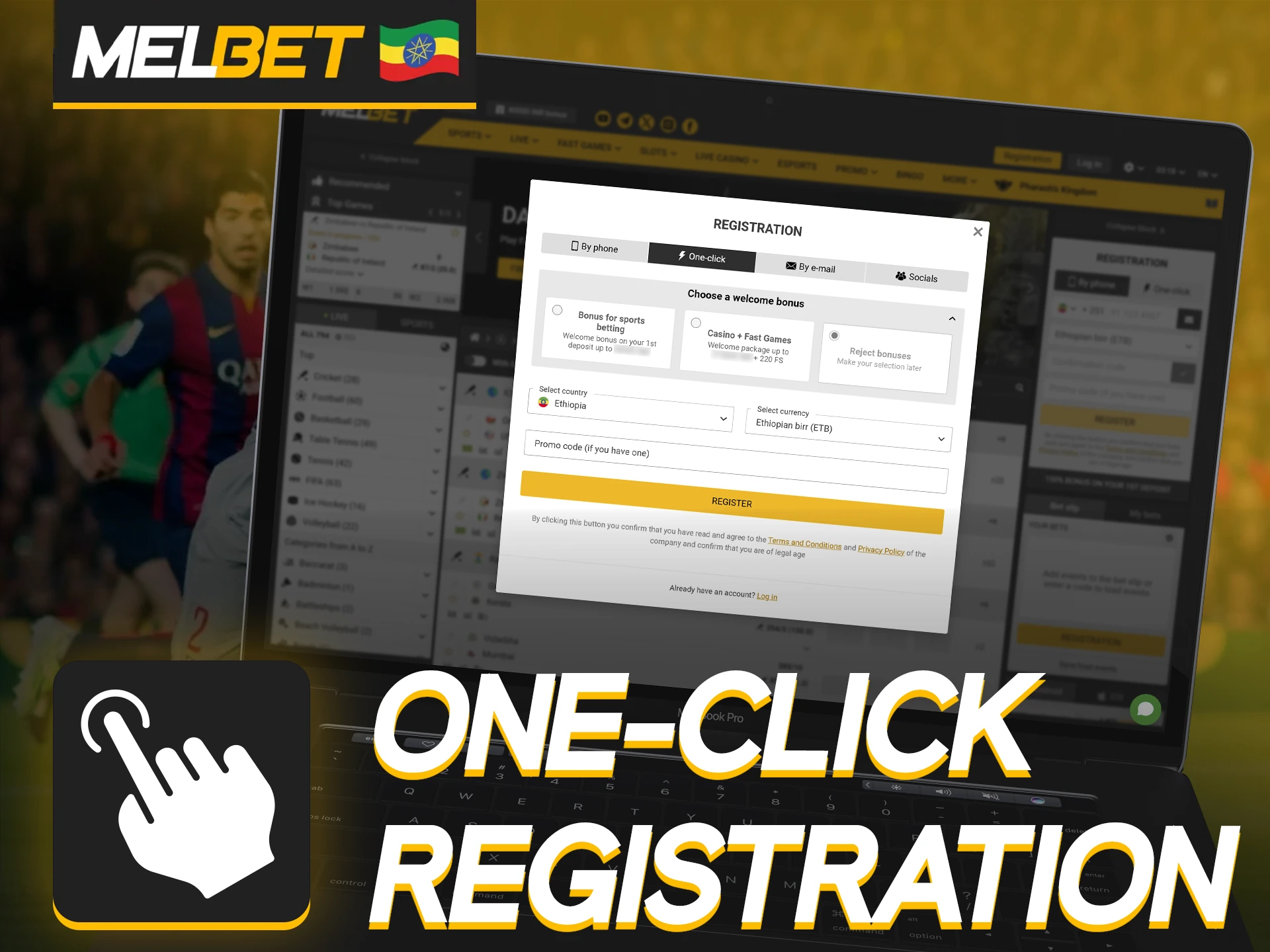 For a quick Melbet online registration, adhere to this instruction.