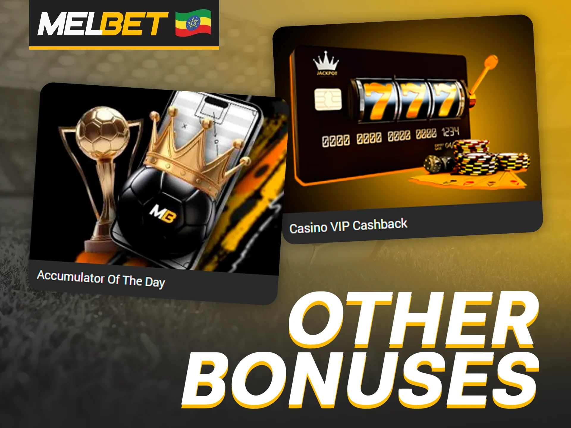At Melbet, you will find a large number of bonuses for your games and bets.