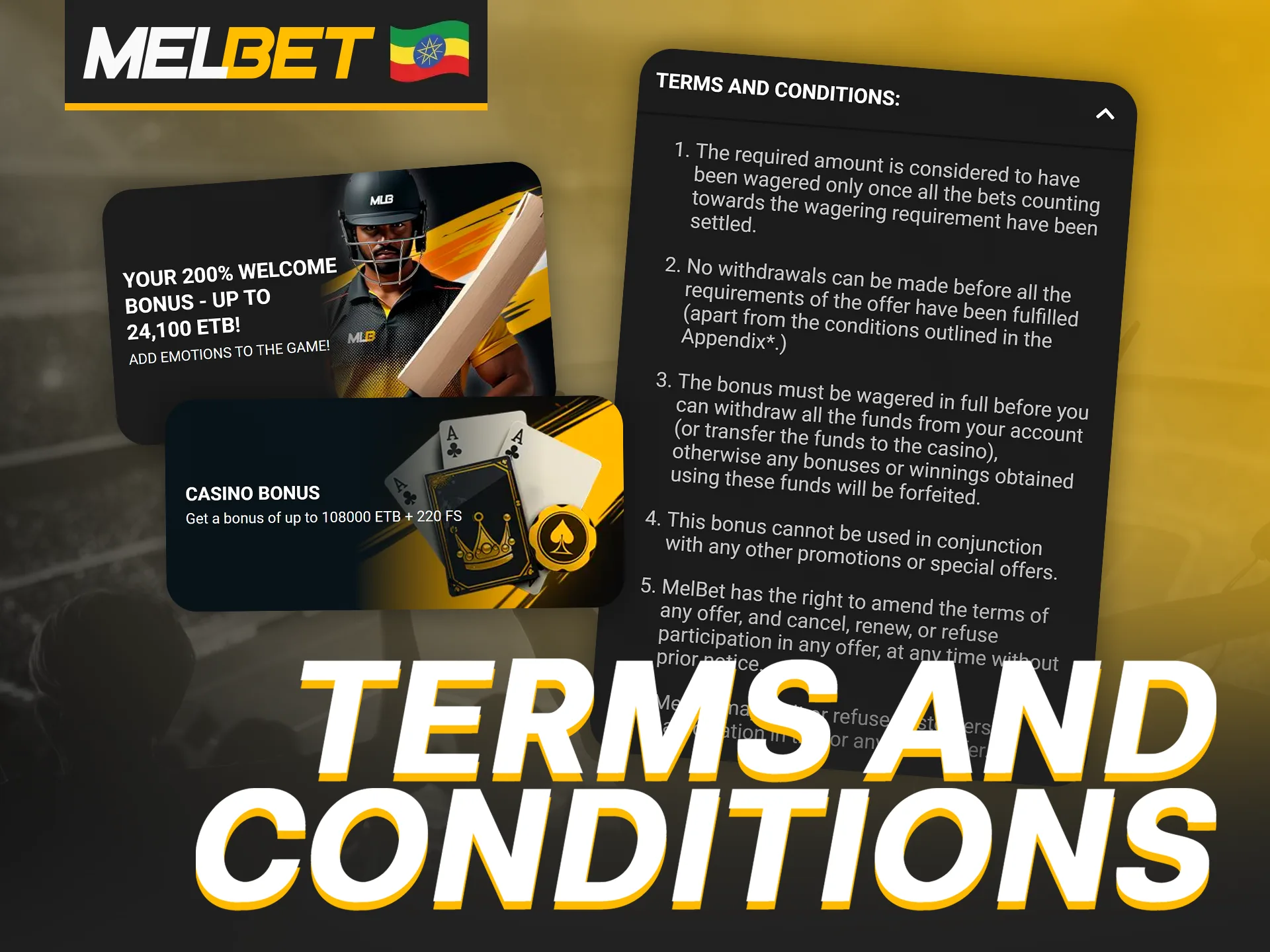 Check out Melbet's rules for receiving bonuses with a promo code.