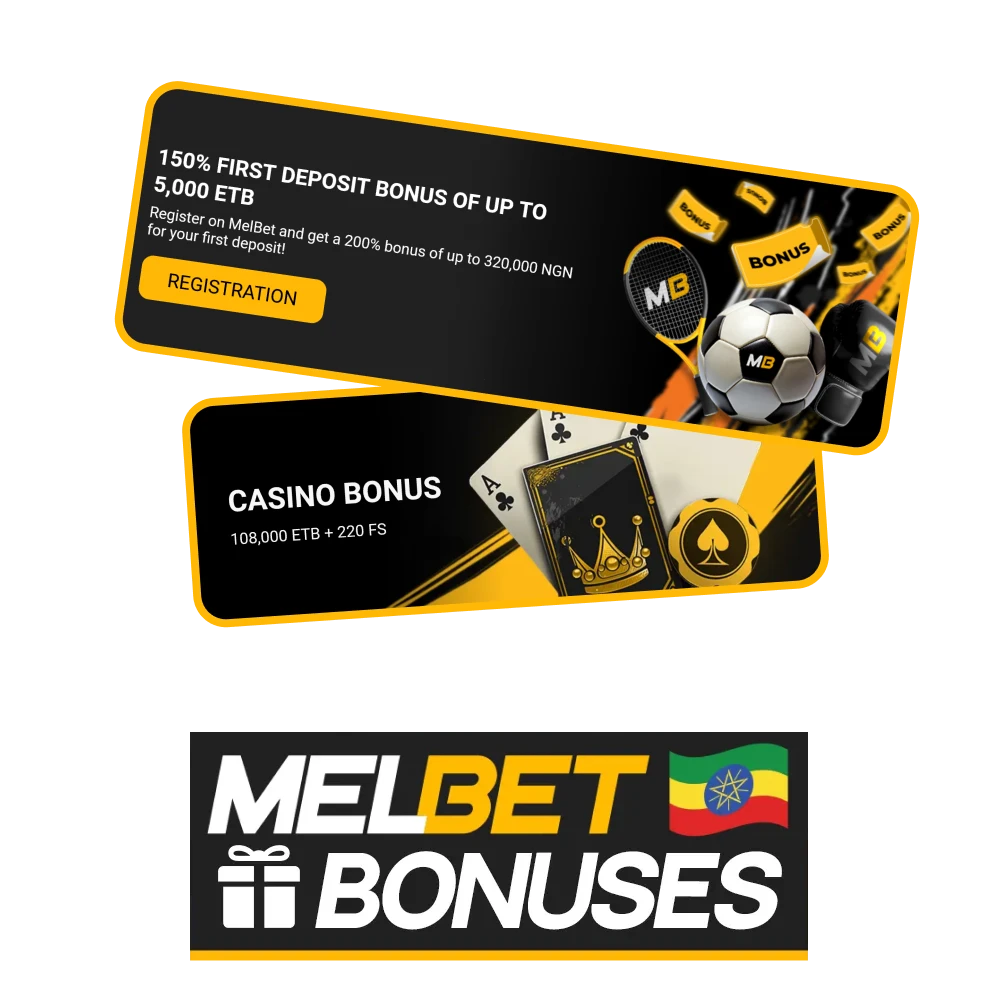 Choose your favorite Melbet bonus.