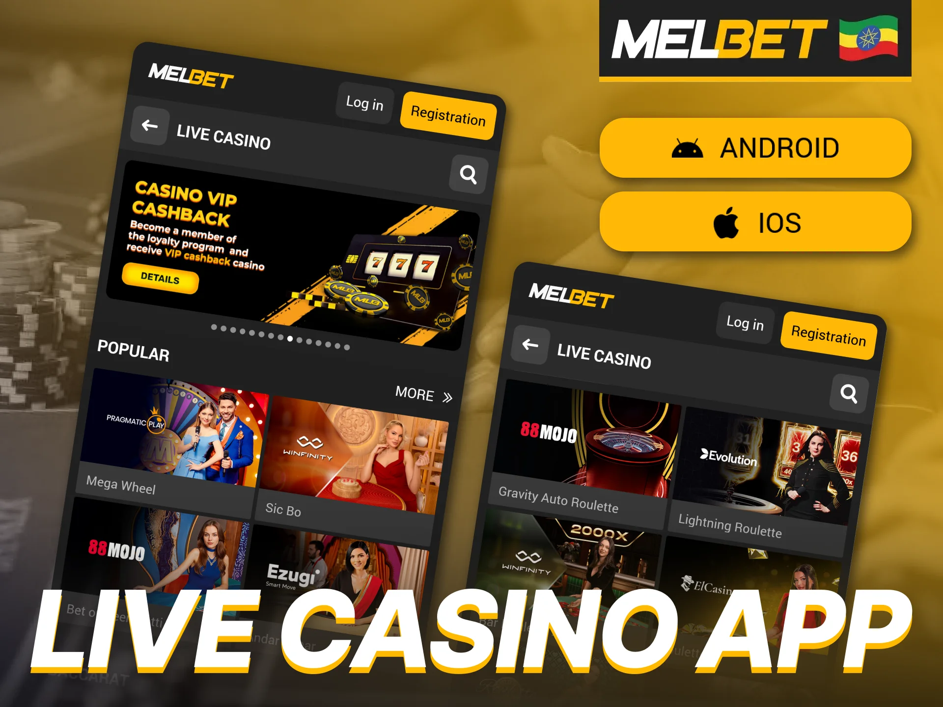 Your favorite live casino games are just a tap away in the Melbet mobile app.