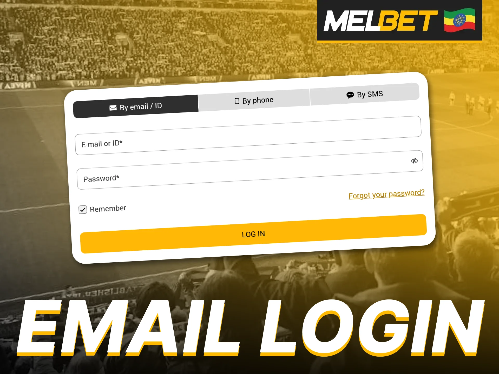 Sign into Melbet with your email for instant access.