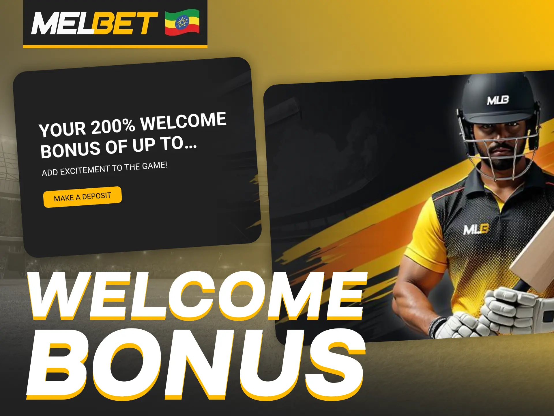 Start at Melbet with a huge registration bonus.