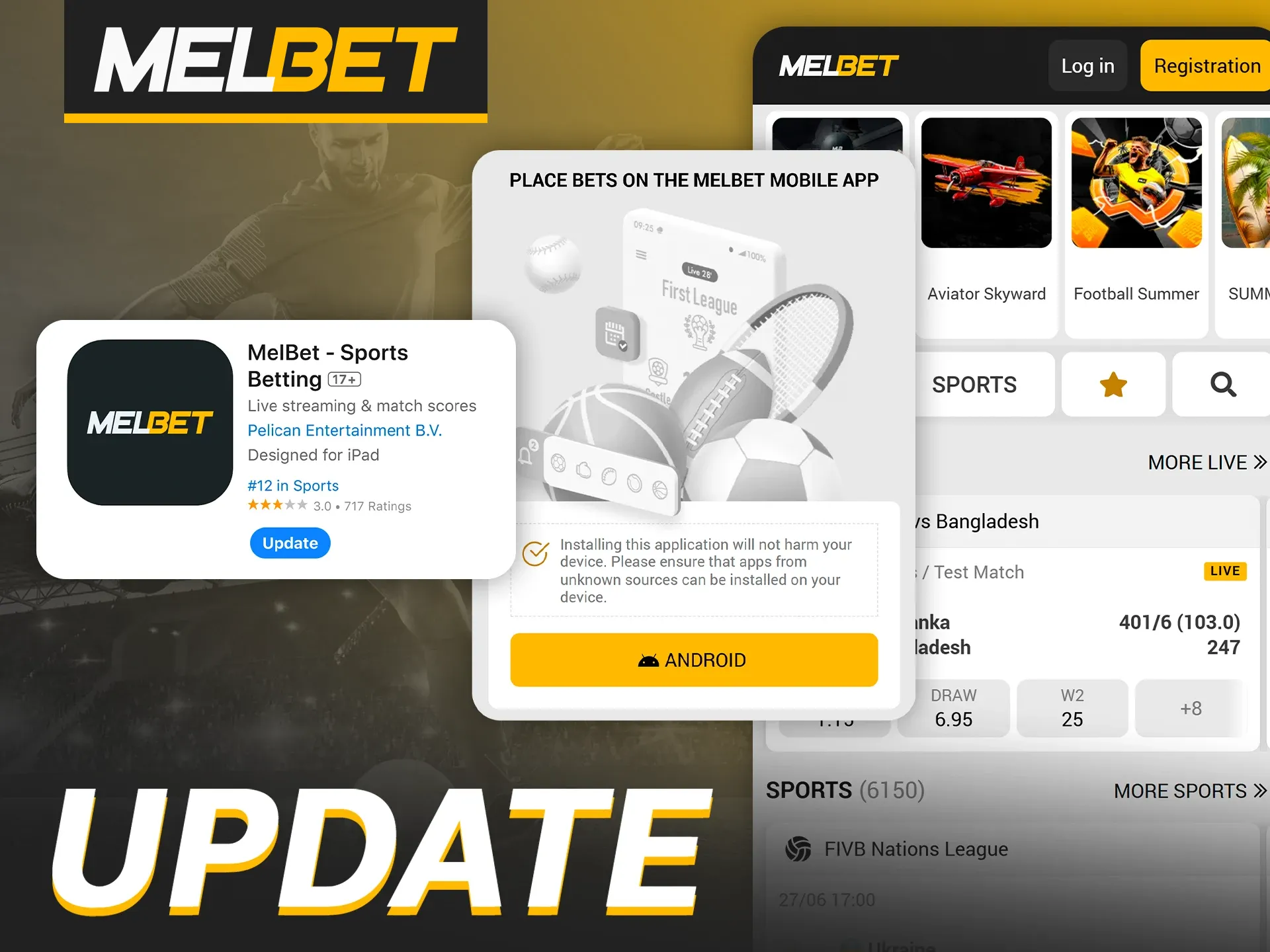 Find out how to update the Melbet app to the latest version.