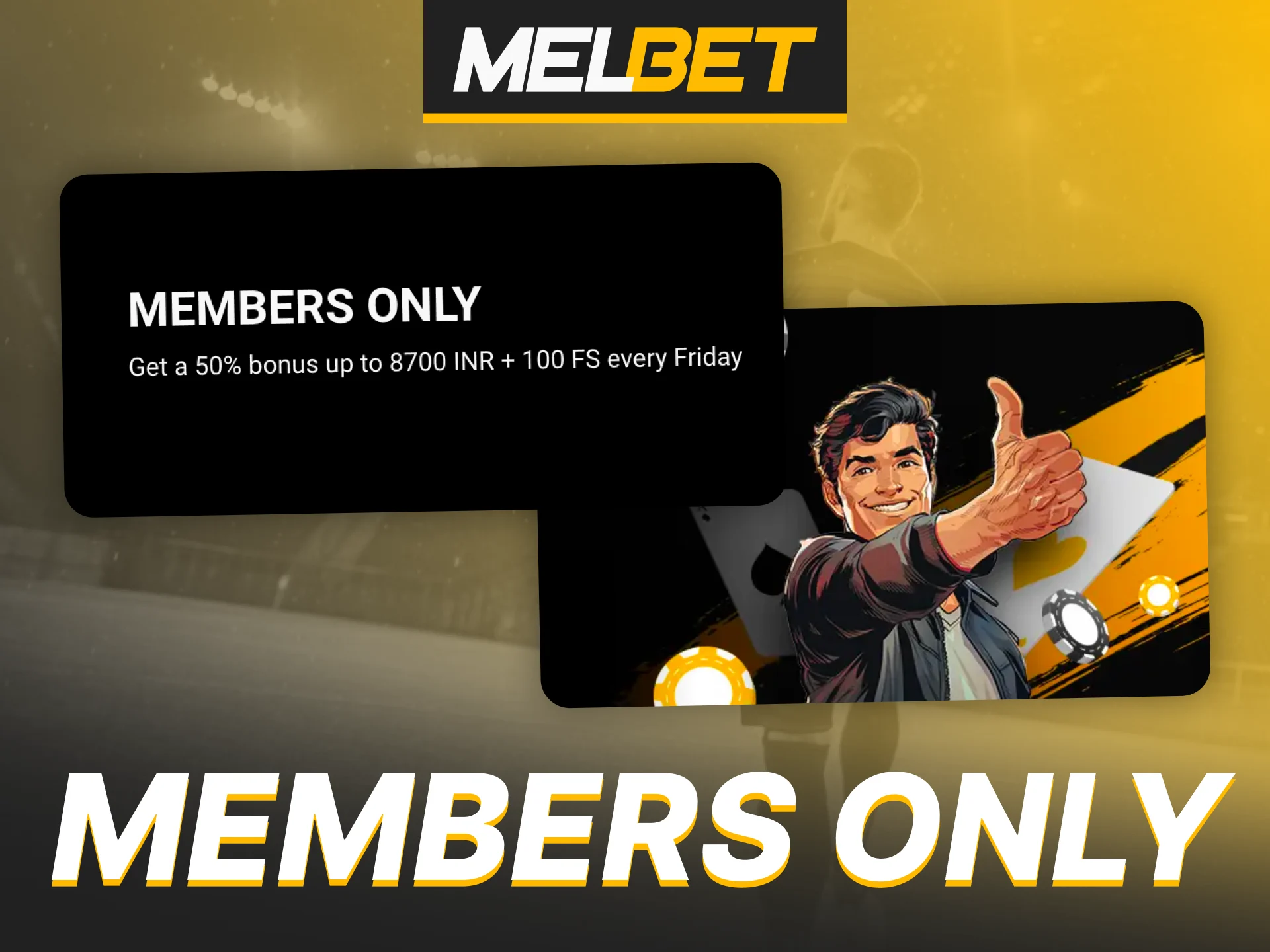 Every Friday you can increase your deposit at Melbet.