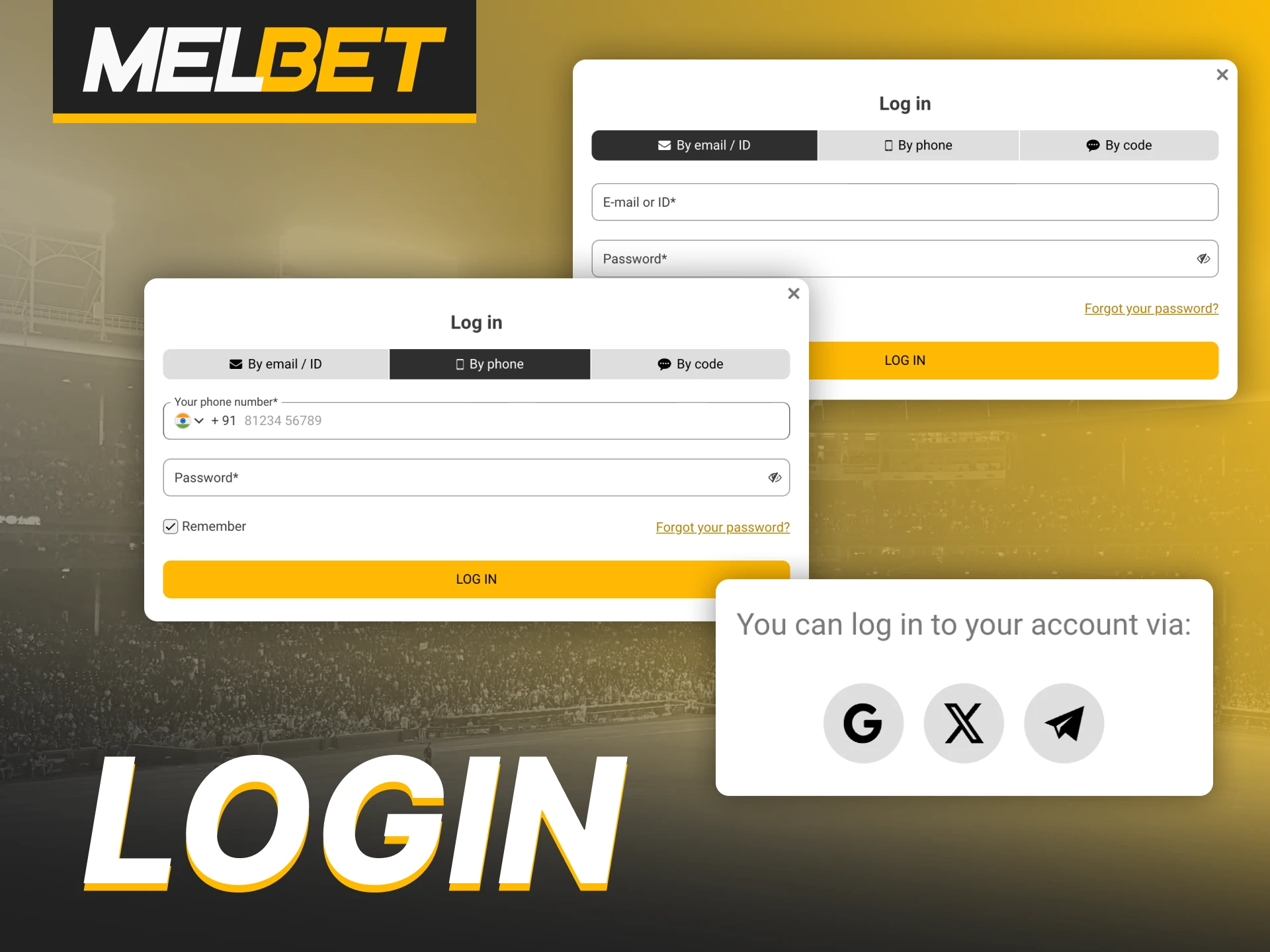 The process of logging into your Melbet account is simple and quick.