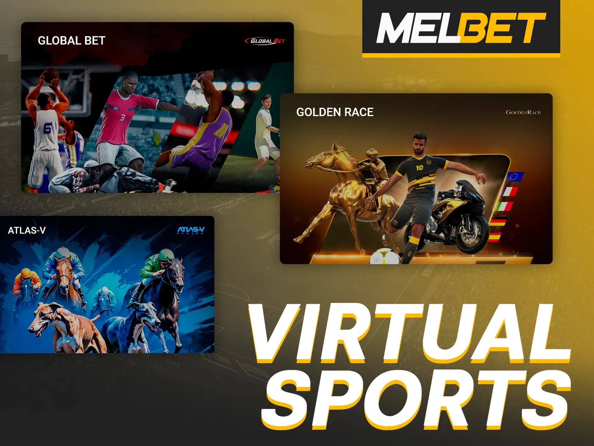You can place bets on virtual sports at Melbet.
