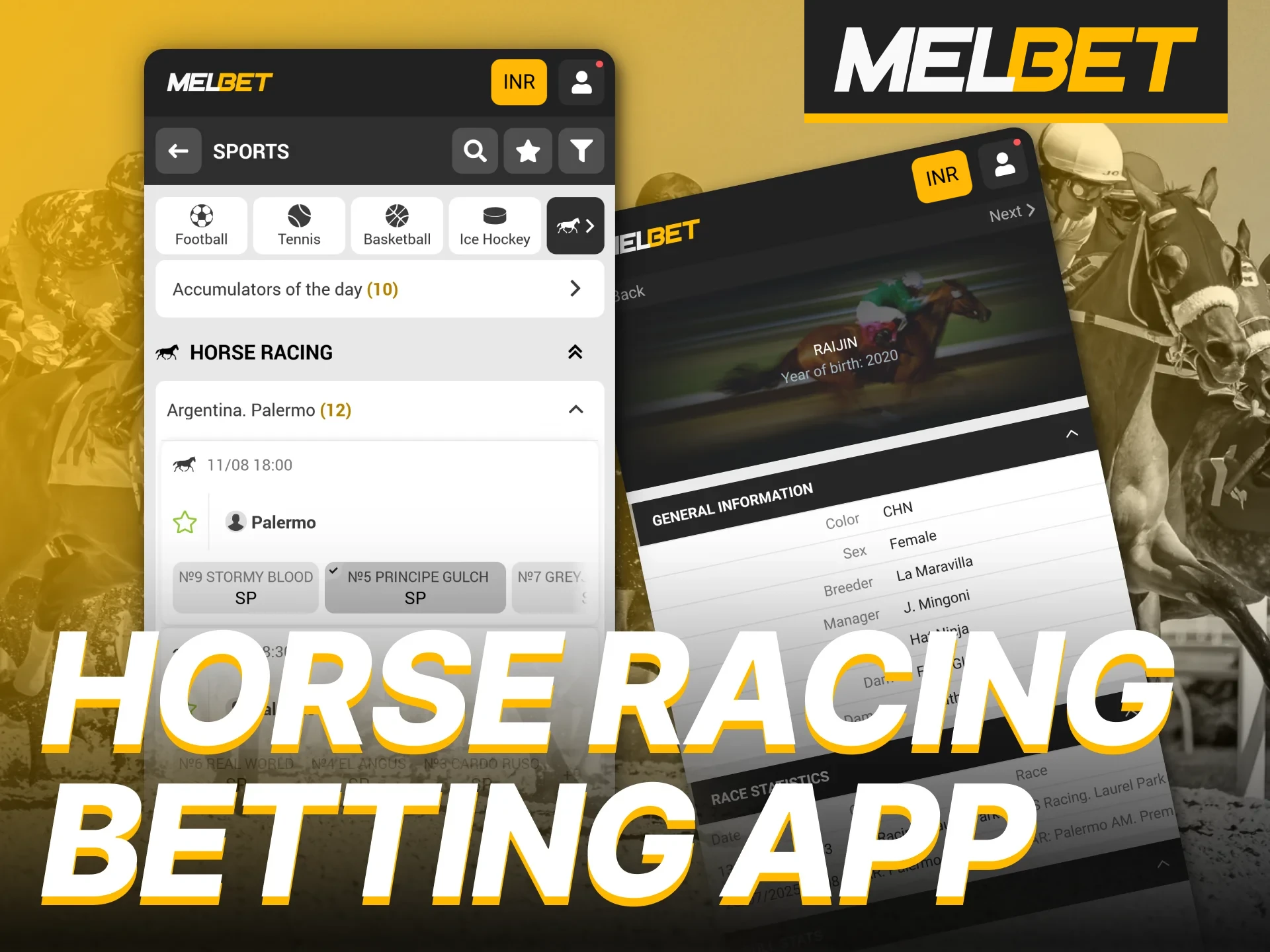 The Melbet mobile app makes it simple to bet on horse races from anywhere, anytime.
