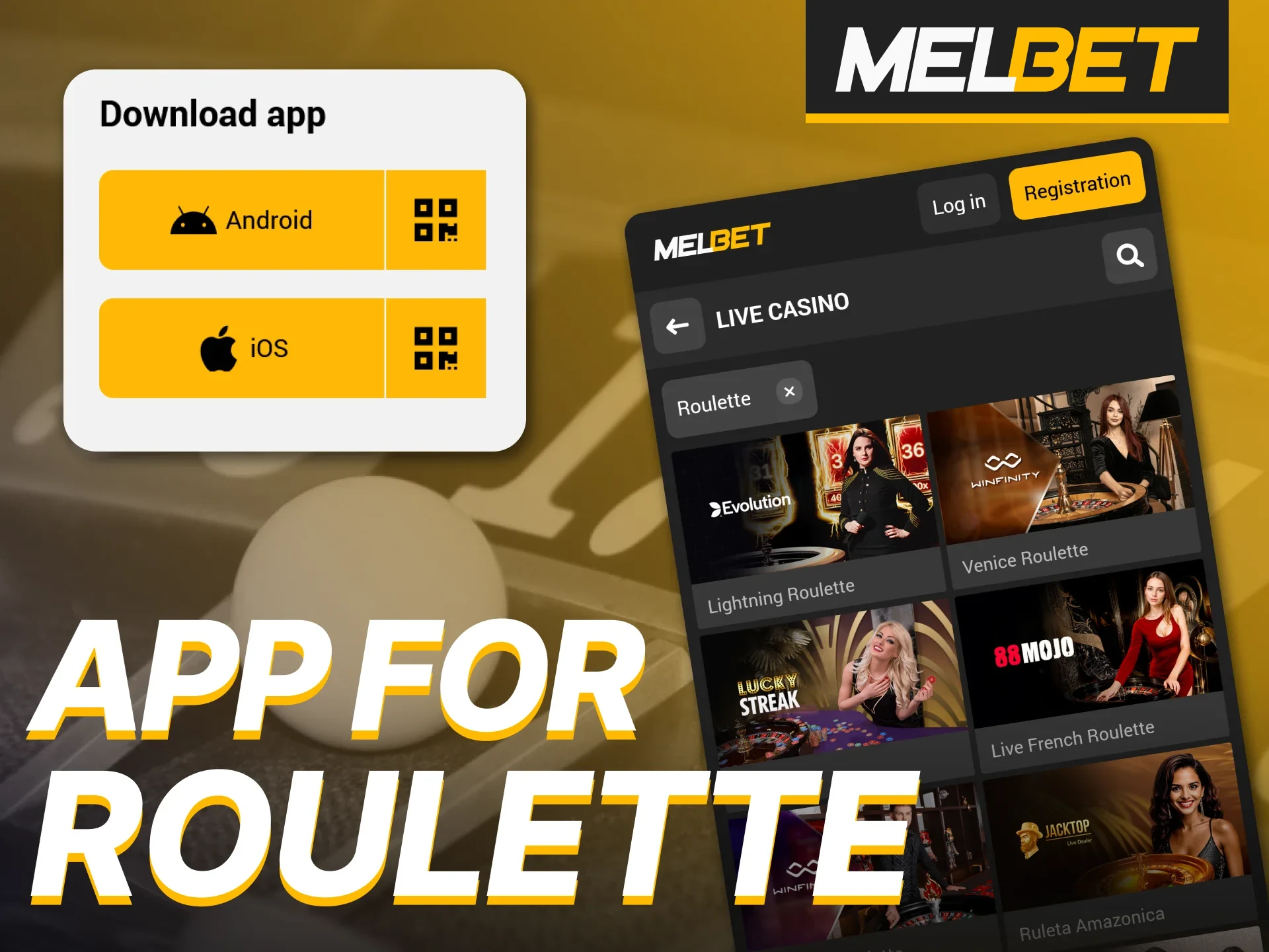 Enjoy the thrill of roulette on the go via the Melbet app.