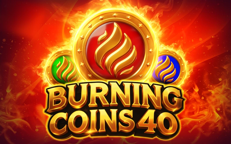 Spin the fiery reels of Burning Coins 40 available in the Melbet casino lobby.