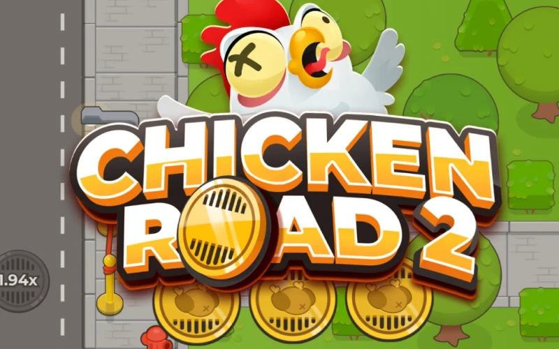 Guide the chicken safely across the street in the Chicken Road 2 crash game at Melbet.