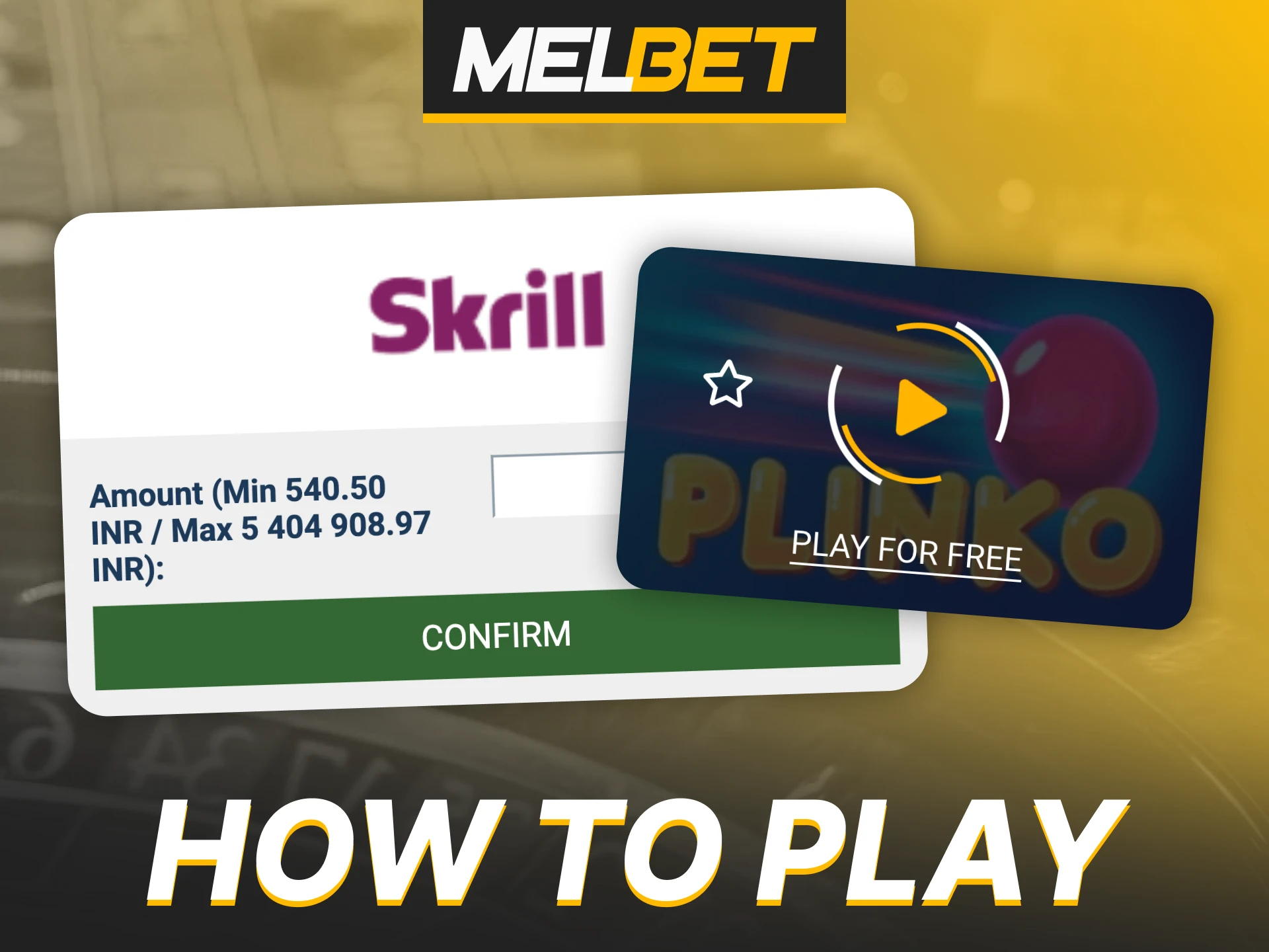 Follow the guide on how to start playing Melbet Plinko.