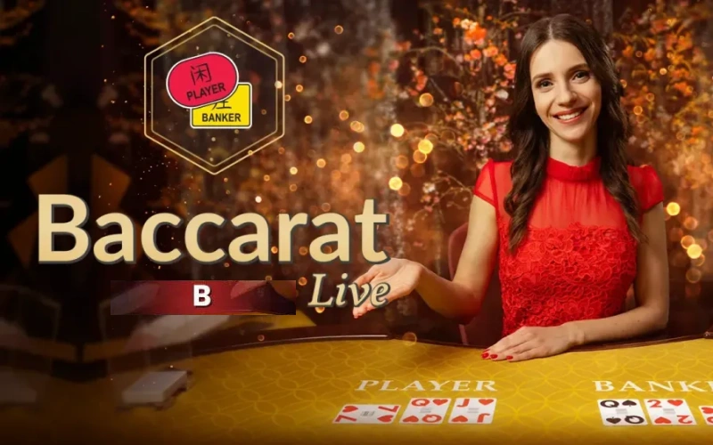 Place your bets on the player or banker in Baccarat B at Melbet.