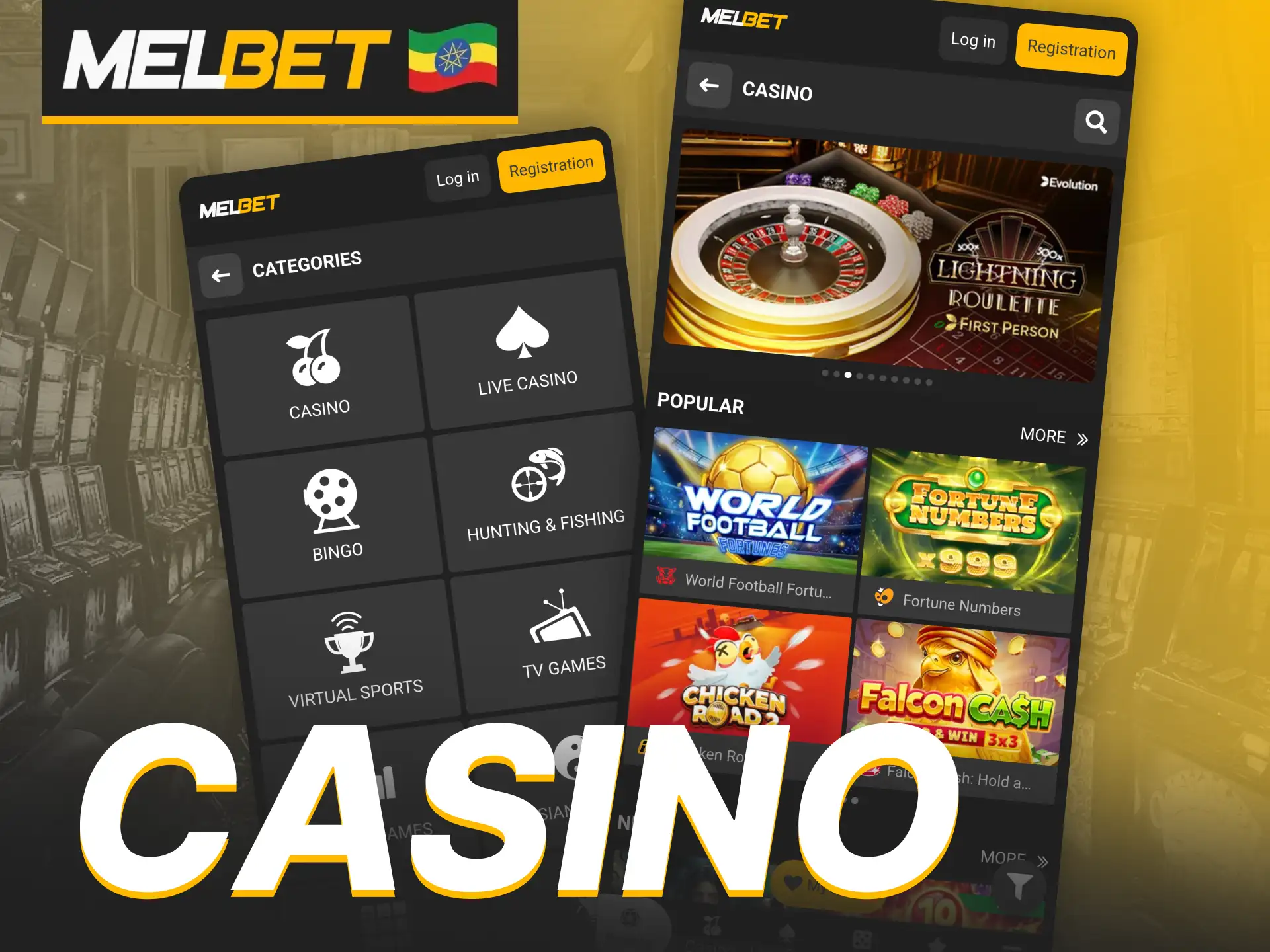 Play profitable casino games on the Melbet app.