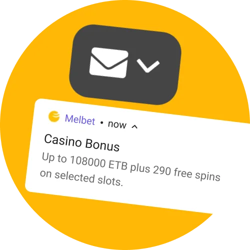 Enable push notifications to stay updated on the latest bonuses and matches at Melbet.