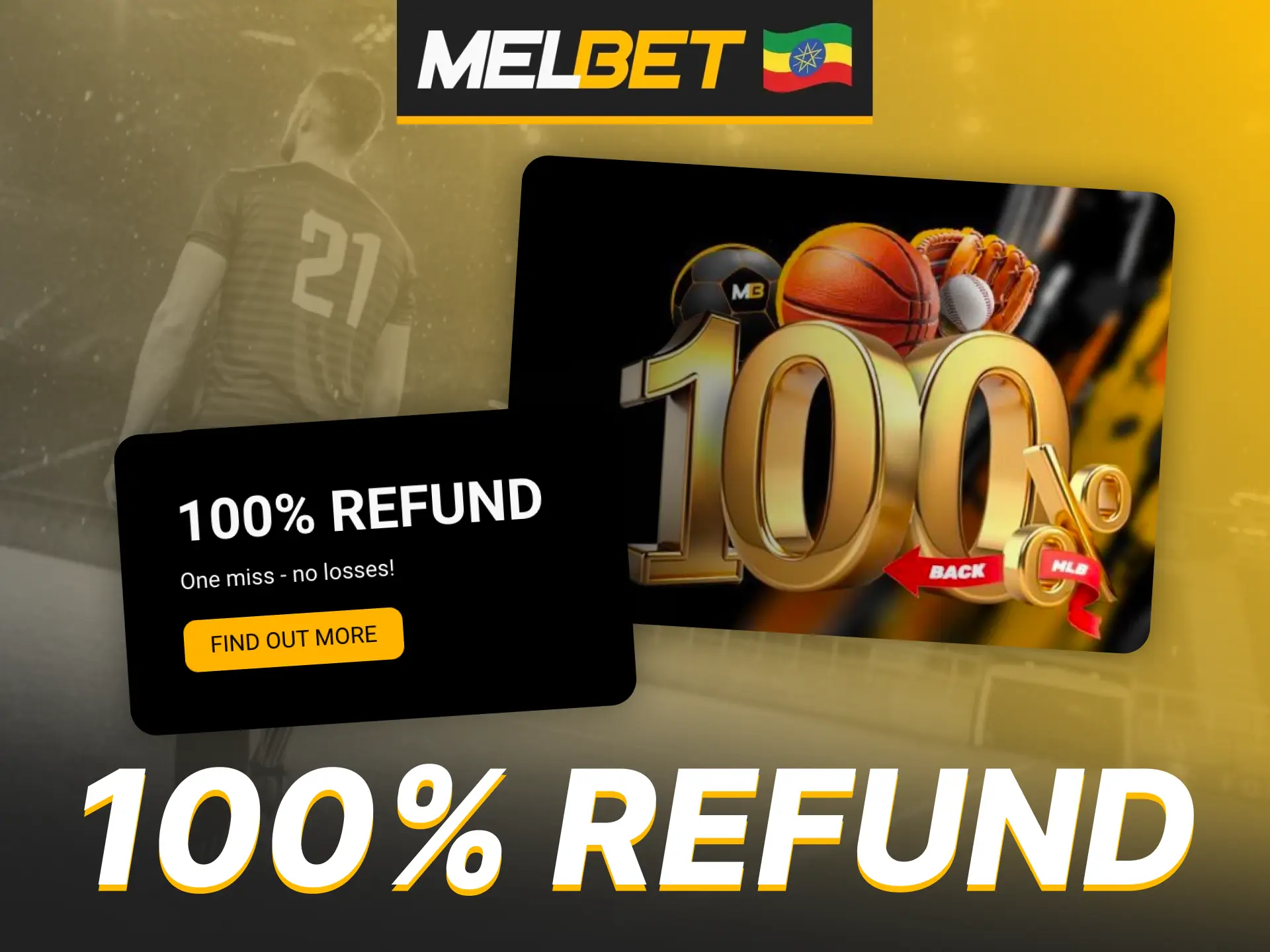 Get your money back for lost bets at Melbet.