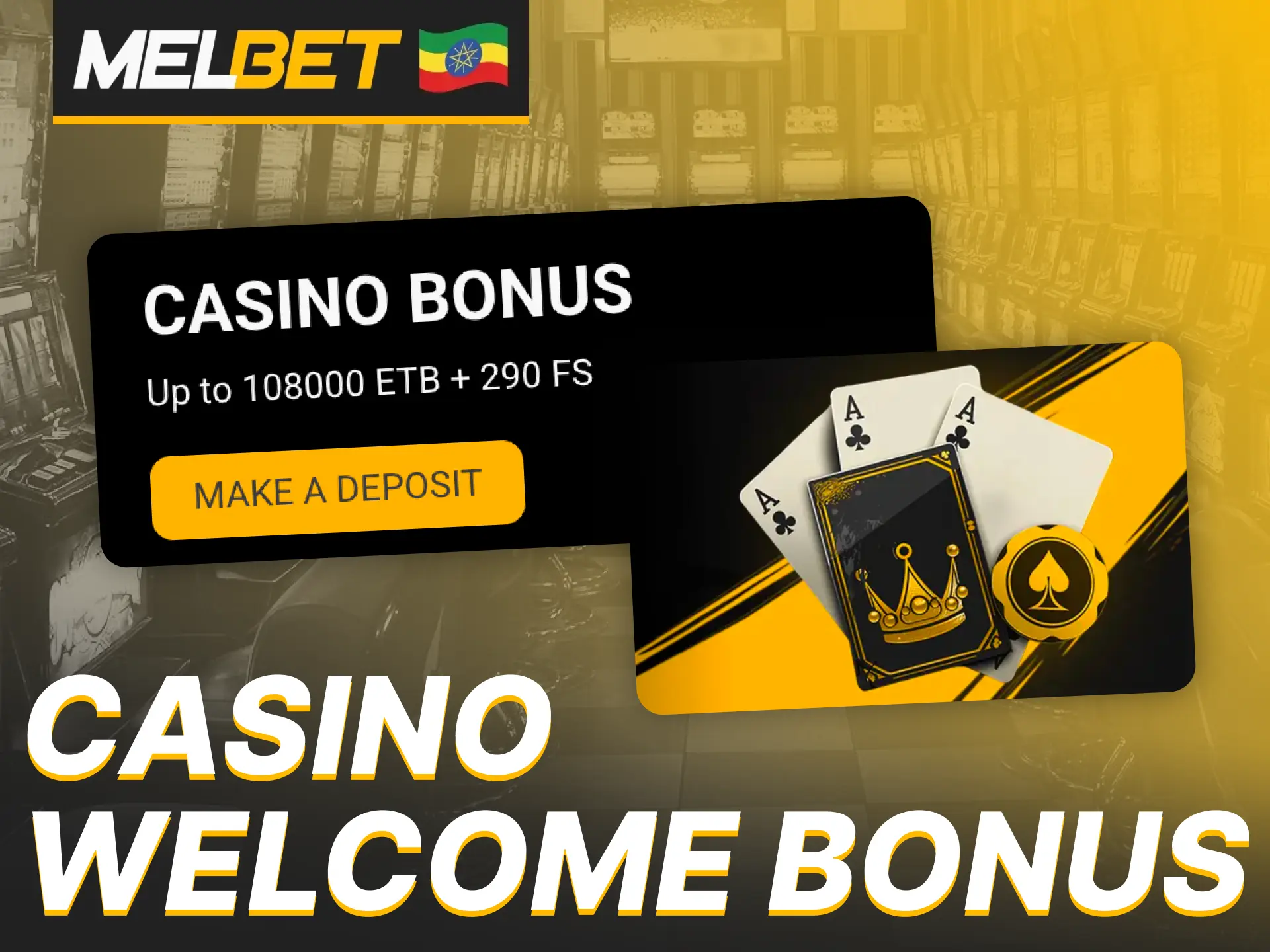 Receive your casino welcome bonus after registering with Melbet.