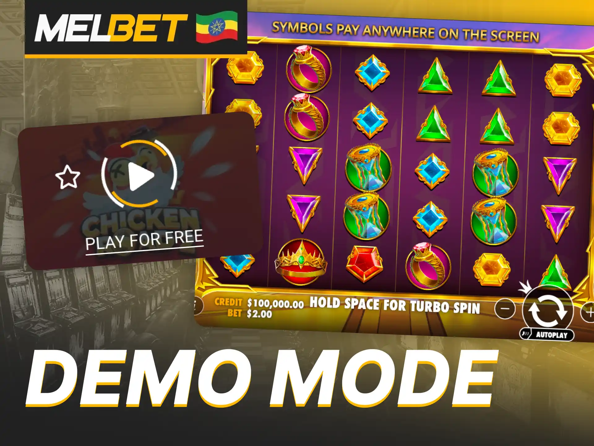 Try games like Aviator for free using the high-balance demo mode at Melbet.