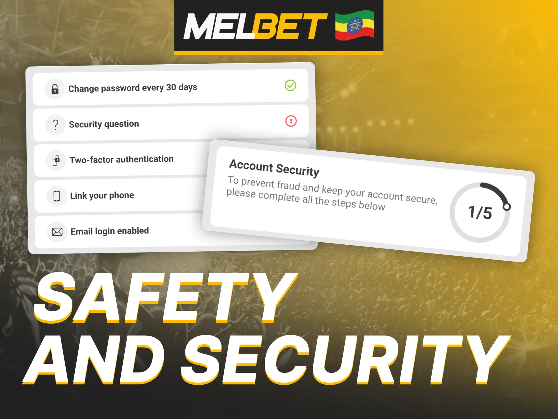 Melbet betting company ensures the security of your data.