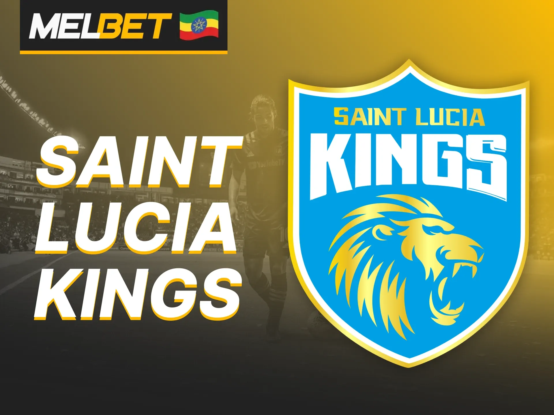 Bet on the Saint Lucia Kings matches with their official partner Melbet.